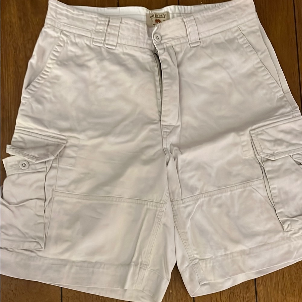 White Cargo Shorts